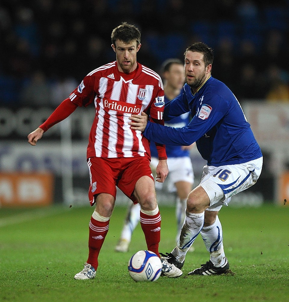 Jon Parking playing for Cardiff City