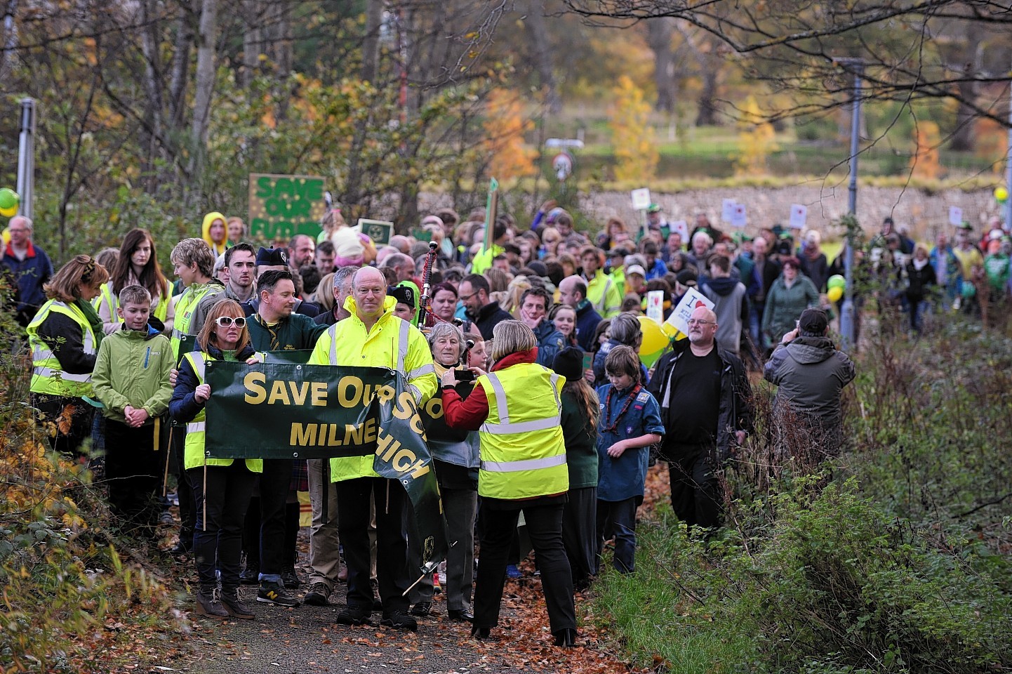 Milne's High School protest