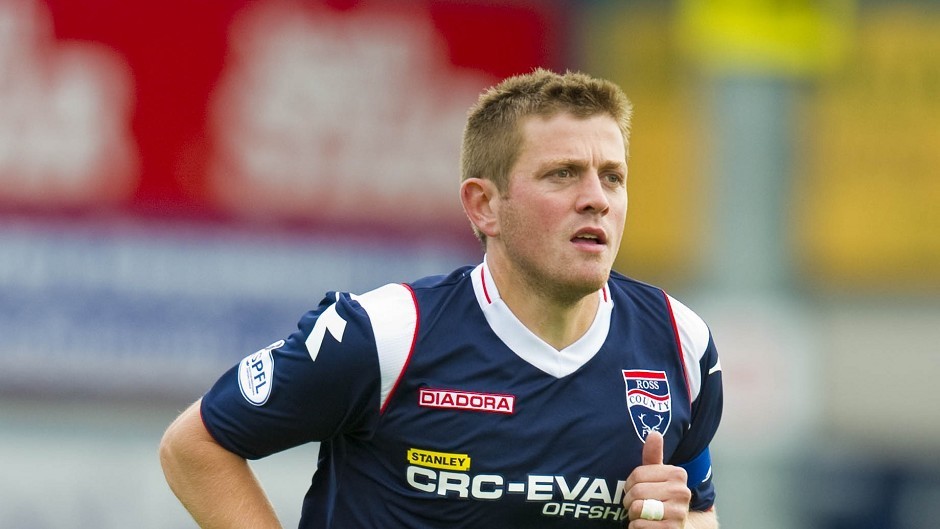 Ross County's Richard Brittain is looking up the league table