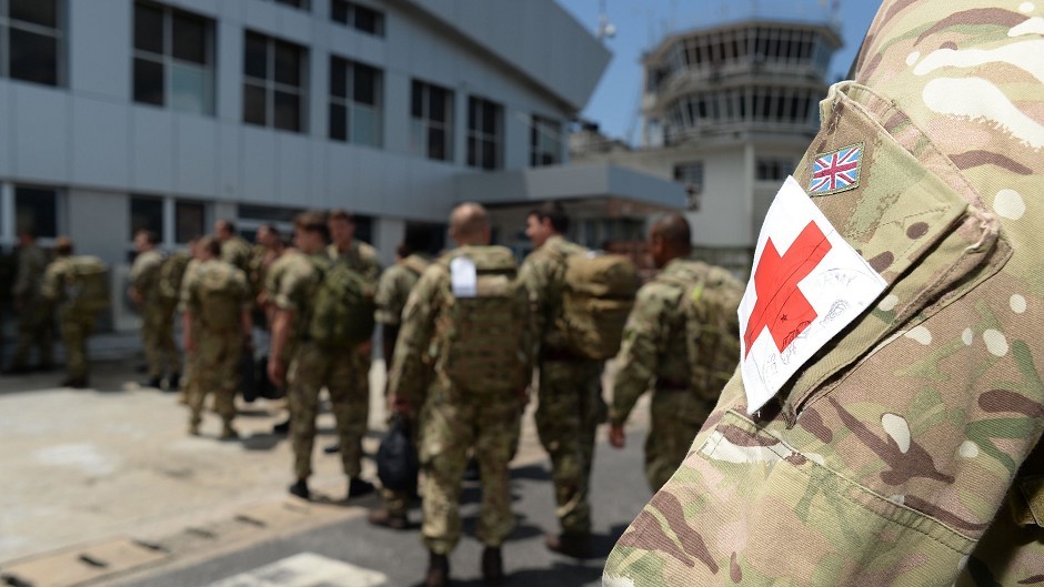 UK personnel arriving in Sierra Leone to help with the Ebola crisis (PA/MoD) 