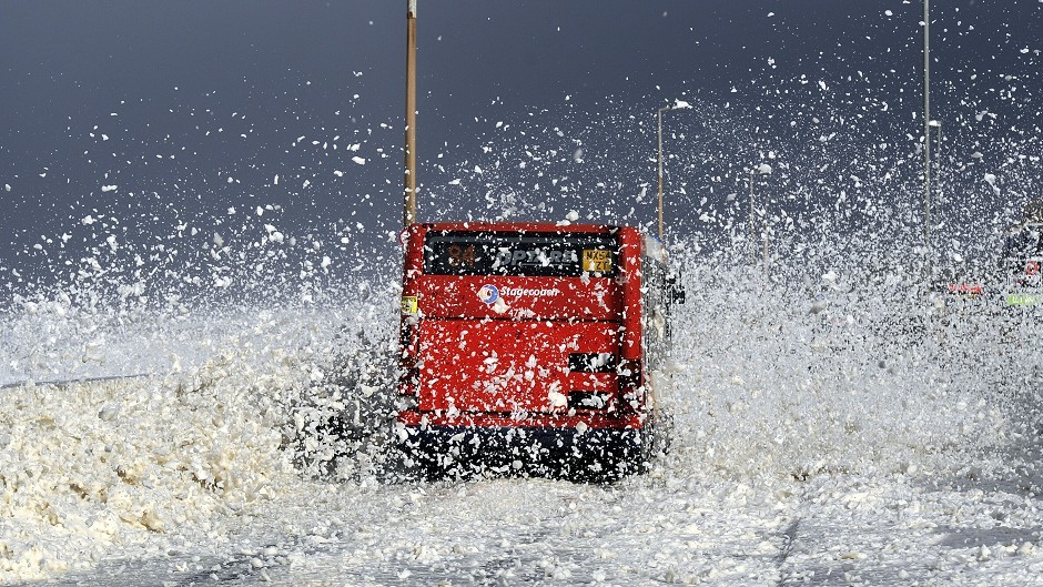 Bad weather means that buses in Stornoway will not run this evening.