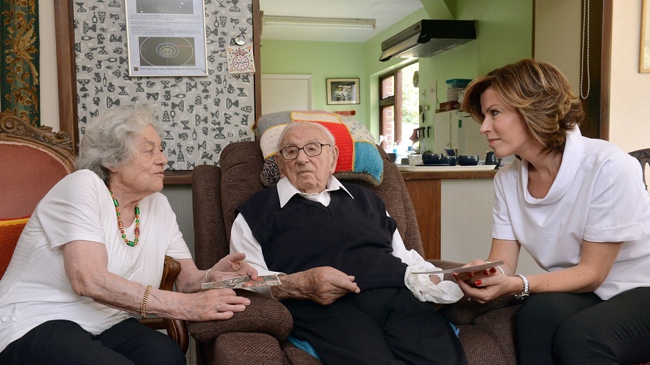 Sir Nicholas Winton pictured on his 105th birthday