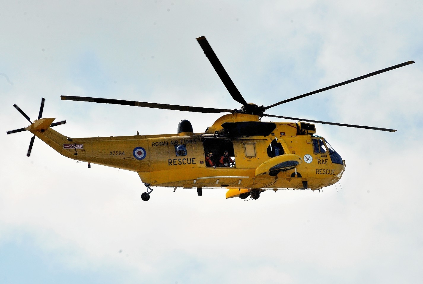 An RAF rescue helicopter had to airlift the offshore worker to Aberdeen Royal Infirmary