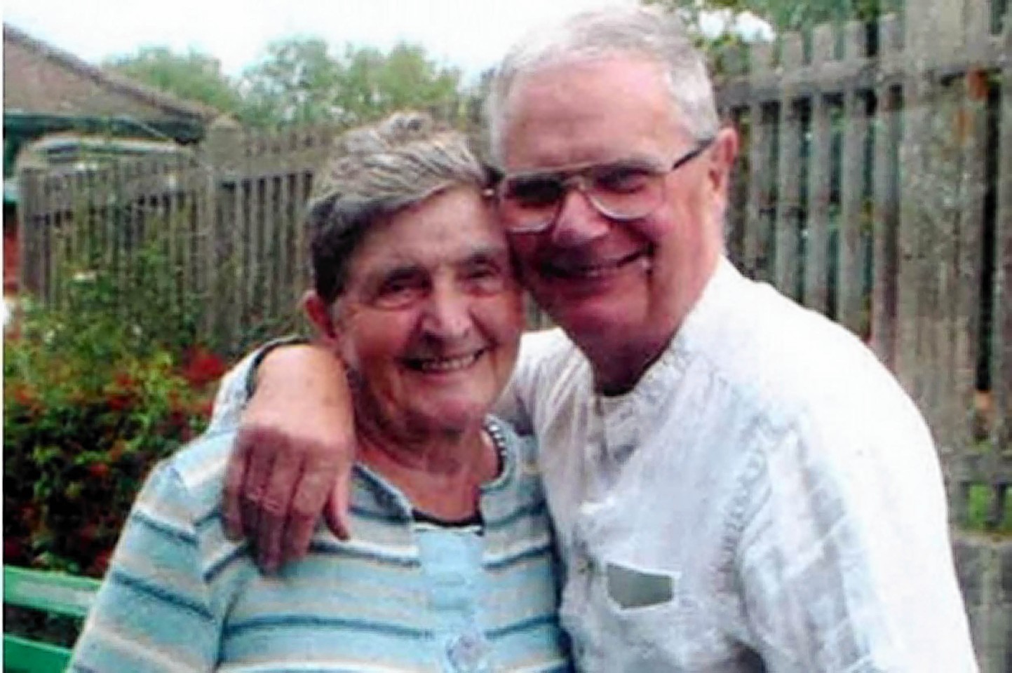 Reg McInally with his wife Christine