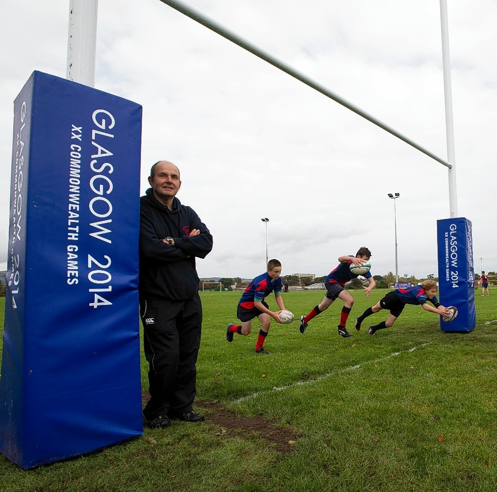 Ross Sutherland rugby posts were seen by millions during the Commonwealth Games