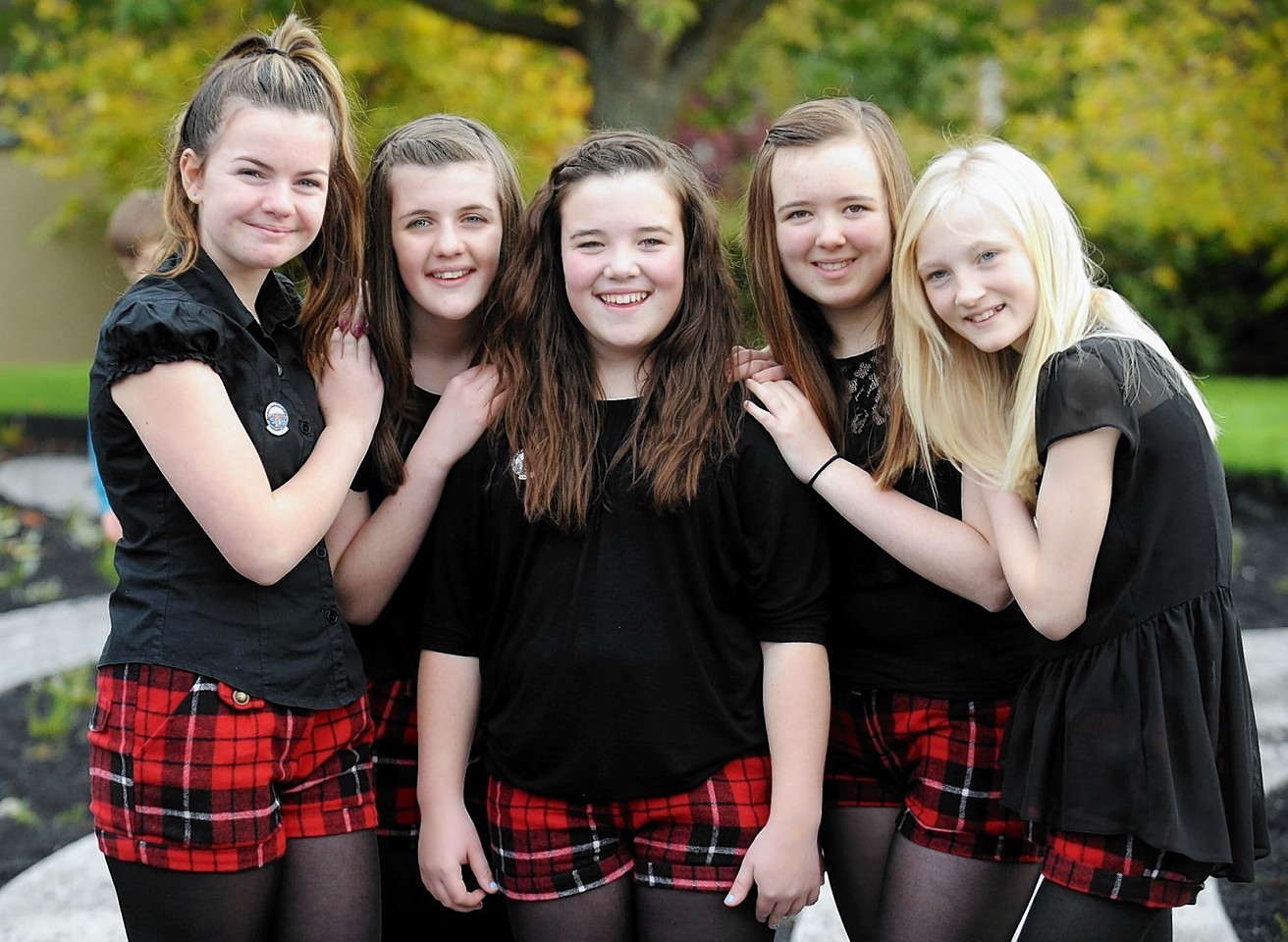 Royal National Mod: Anna McTaggart, Alison Mackay, Laura Macleod, Rebecca Gearty and Hannah Nicolson competing in the Folk Groups Competition