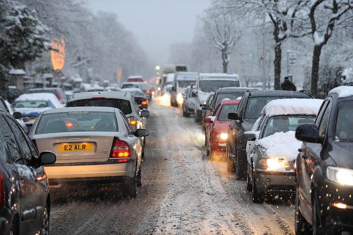 Police are warning drivers of the dangers of the winter weather