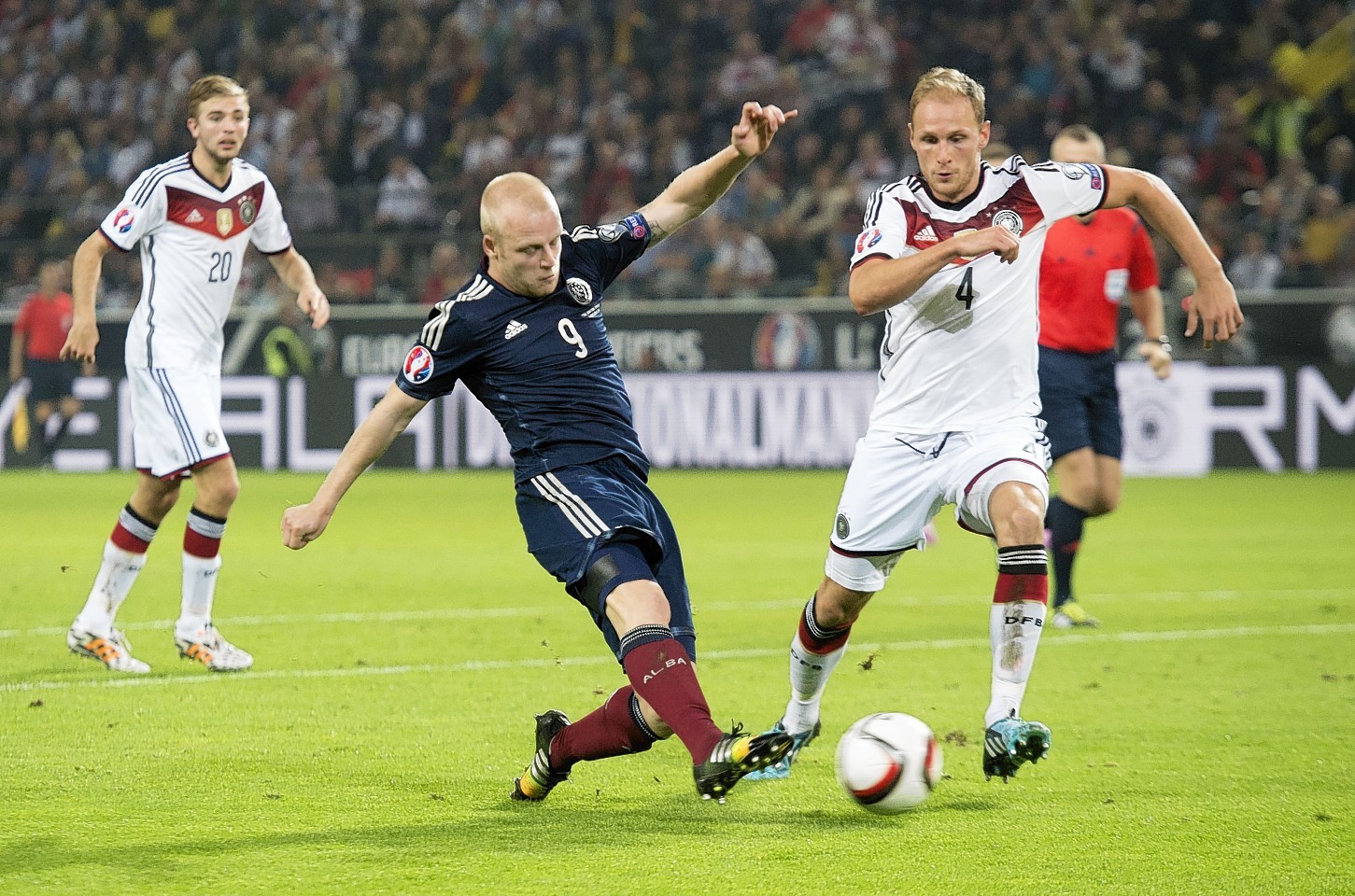 Naismith put in a tireless shift against Germany
