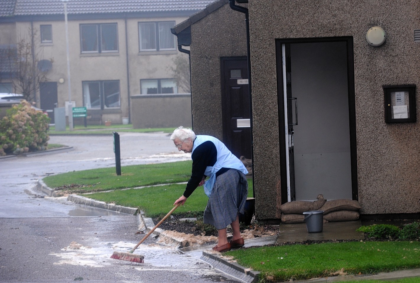 Stonehaven sea foam build-up. Pictures by Kenny Elrick