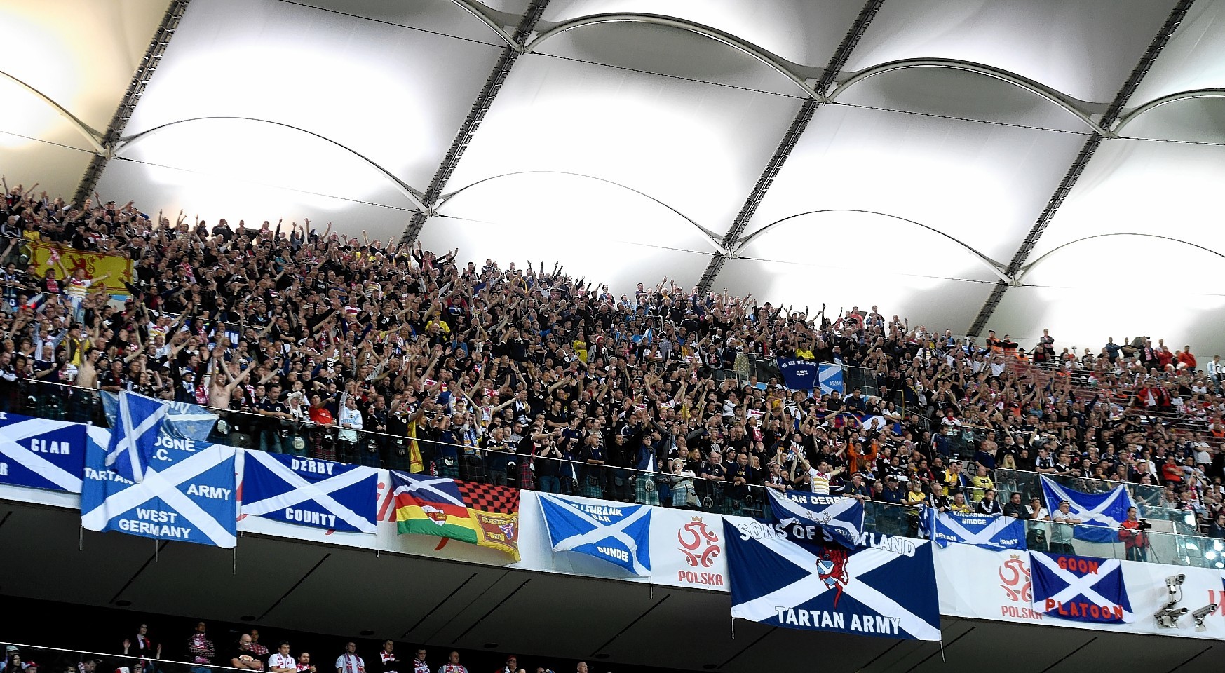 The Tartan Army were in fine voice throughout the match