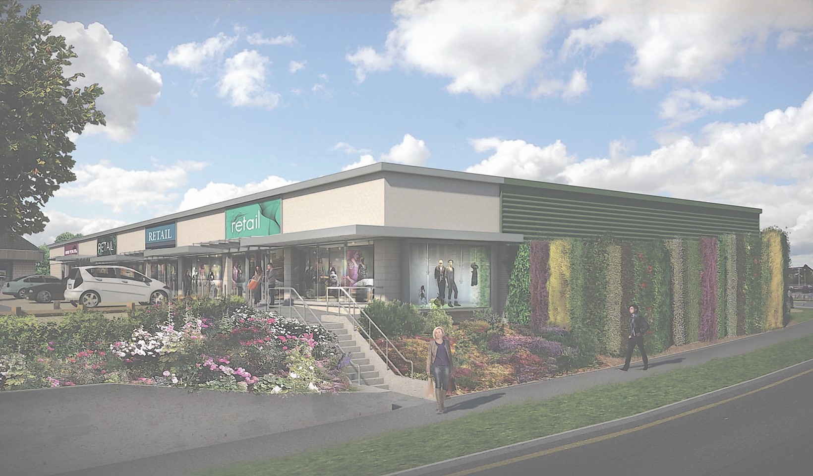 Artist's impression of the extension to Westhill Shopping Centre