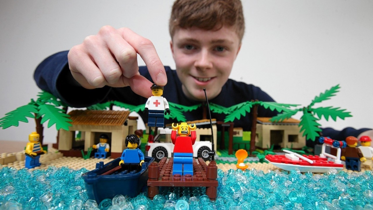 Morgan Spence, 15, from Kilbarchan, Renfrewshire, spent three weeks painstakingly putting together a LEGO stop-motion video of scenes from Hollywood classics