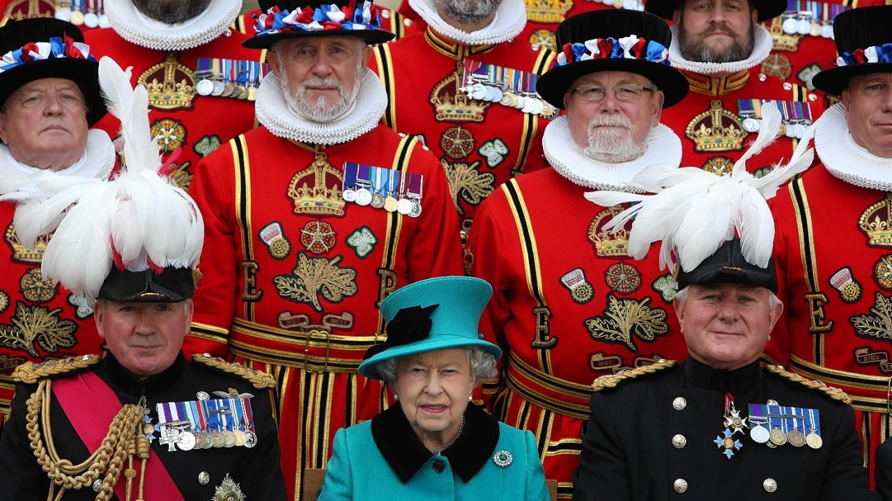 Queen Elizabeth II and the Duke of Edinburgh visit the Tower of London's Blood Swept Lands and Seas of Red installation