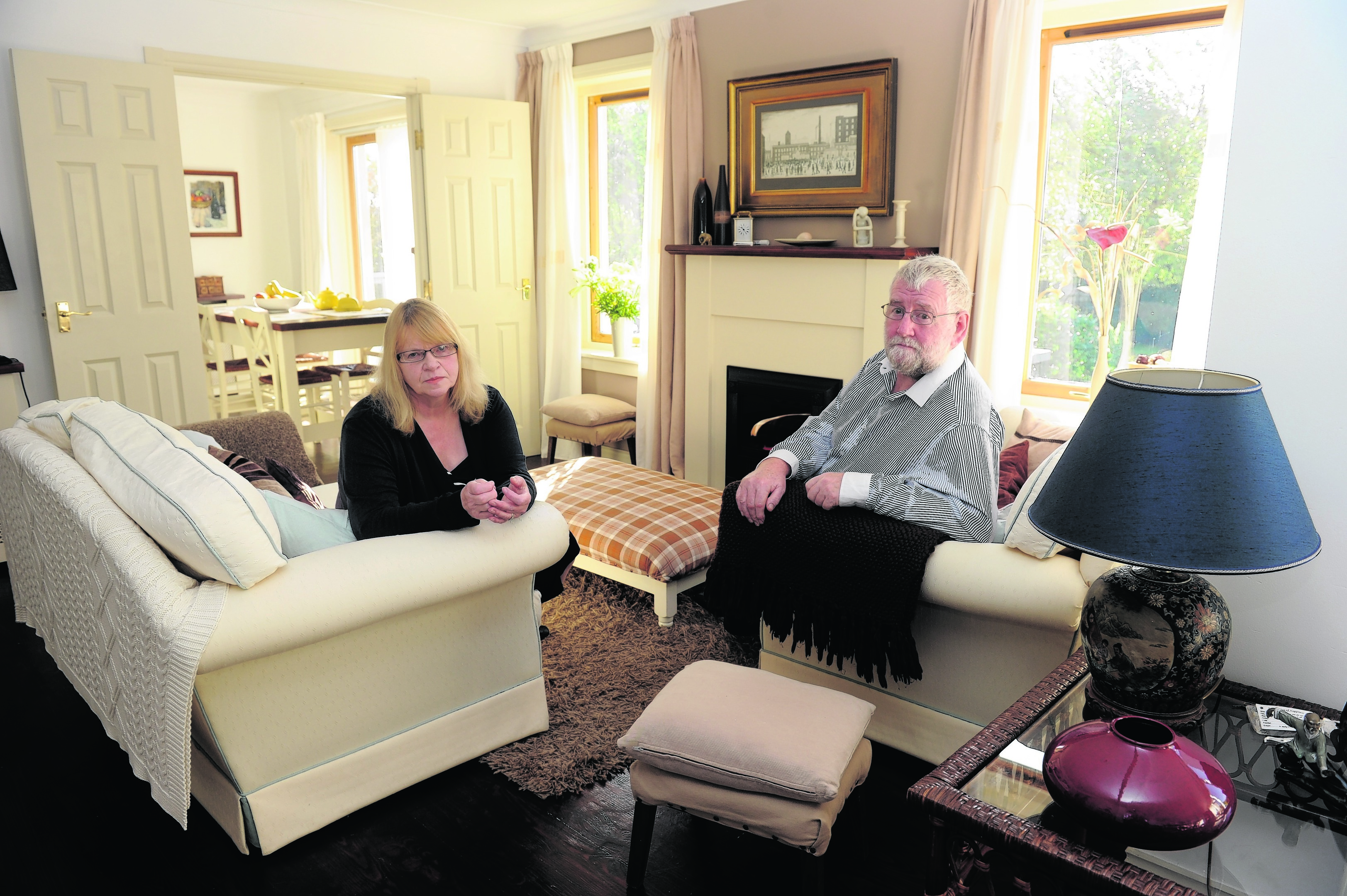 Kerry and Anne McCusker owners of Craigowrie House in Garmouth, Moray