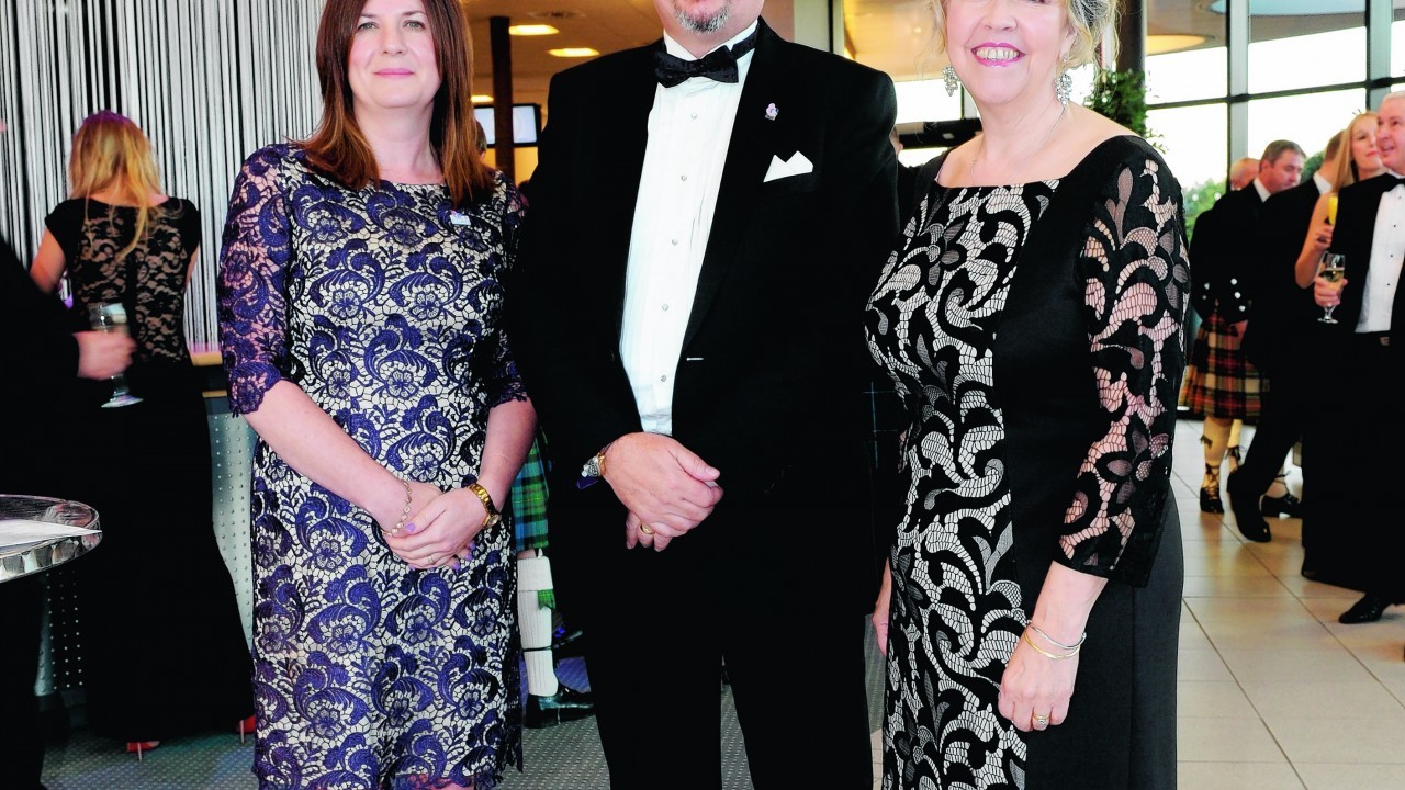Susan Christie with Andrew and Debbie Thomson