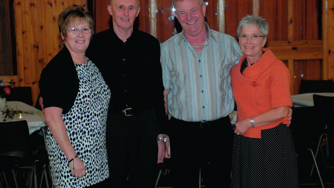 Mary Urquhart, Donald Urquhart, Eck Cowie and Marlene Cowie