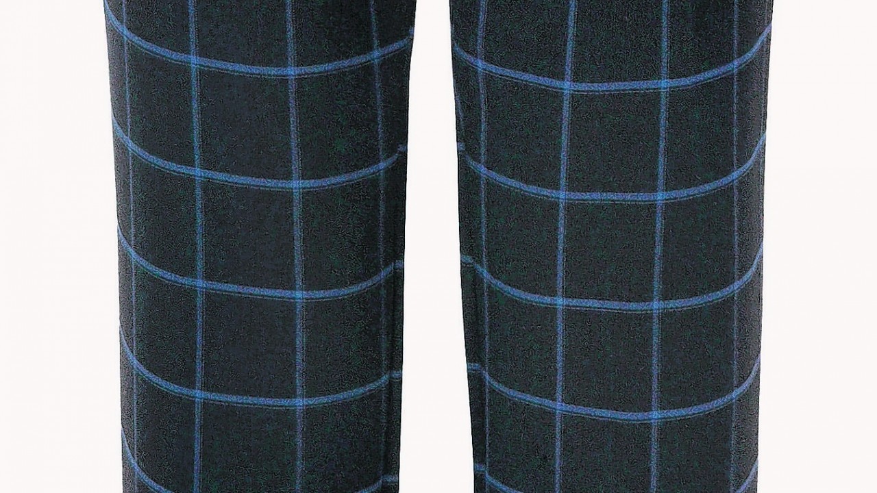 Next Black and Blue Check Trousers, £38