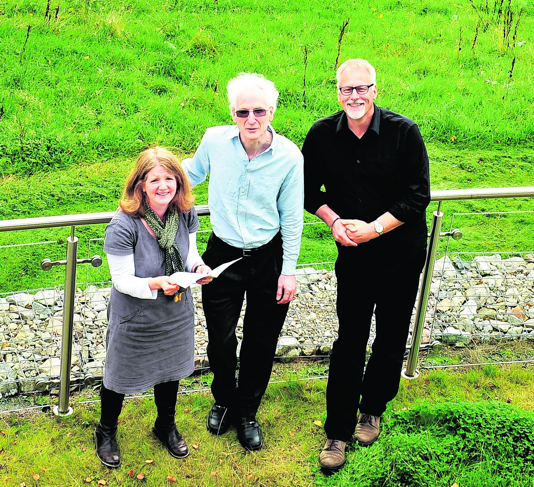 Festival founders Fiona Robertson, Mark Hope and Pete Stollery