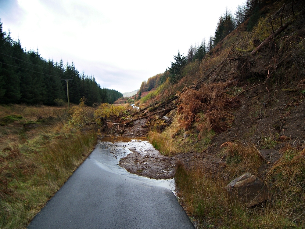 A landslide in Argyll