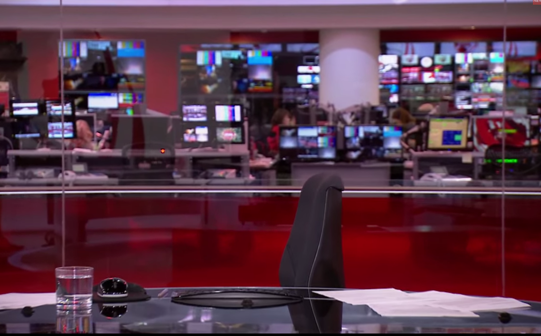 The BBC news started with this empty chair.