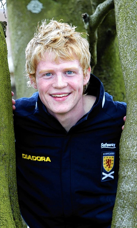 Chris Burke: The Nottingham Forest wide man was first given the international call when he was at Rangers, here he is at an under-21s training camp in 2004