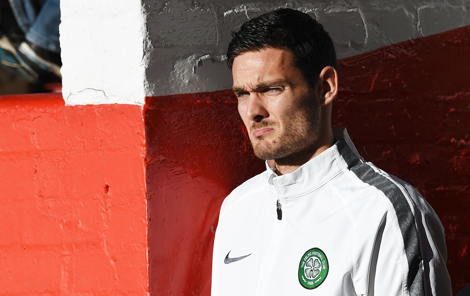 Craig Gordon watches on from the Pittodrie stands after he was left out of today's Celtic squad. Would he have done better than Łukasz Załuska did with the opening goal?