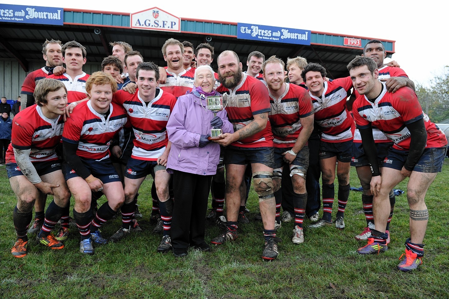 Aberdeen Grammar collect the Dallas Allardice trophy in 2012