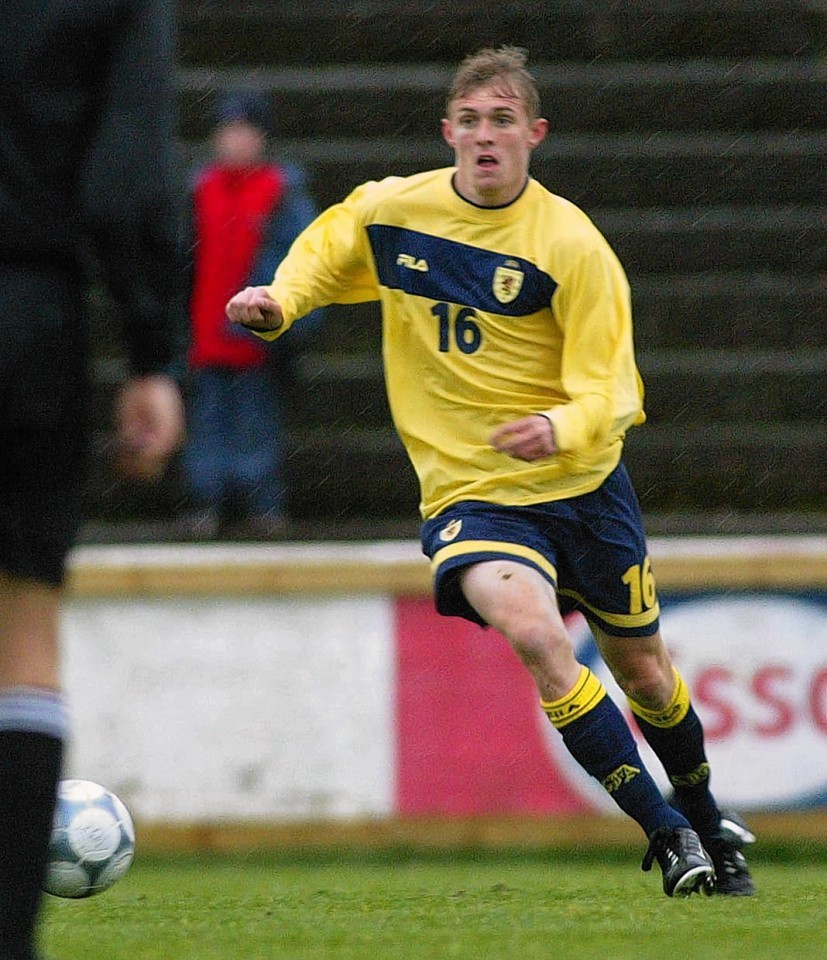 Darren Fletcher: Admittedly the Manchester United midfielder didn't spend long in the youth squads before he was promoted to the senior team but here he is playing for the under-21s in 2002 against Iceland