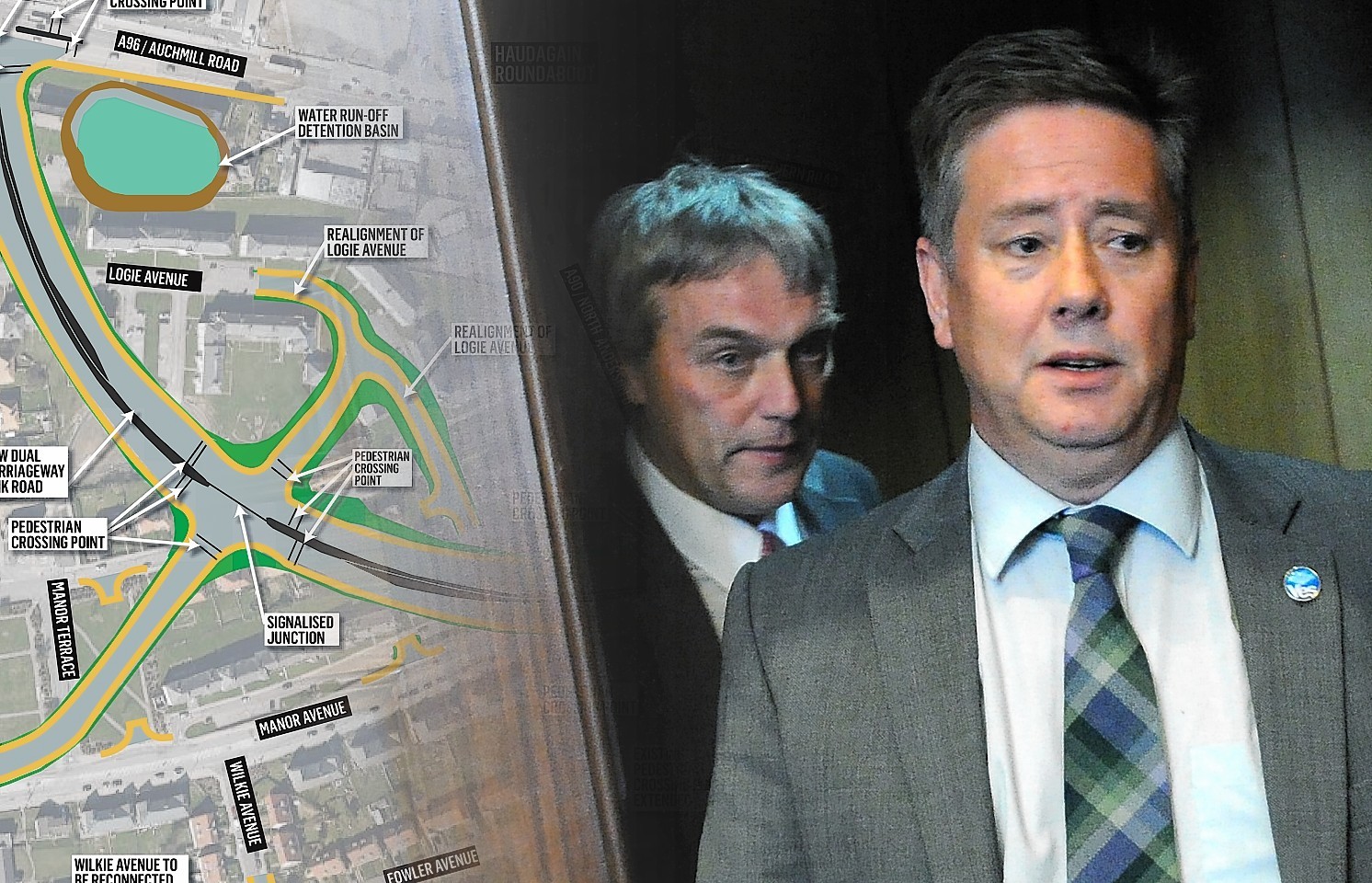 Willie Young has accused Transport Scotland of not communicating with the Scottish Government over plans for the Haudagain Roundabout.