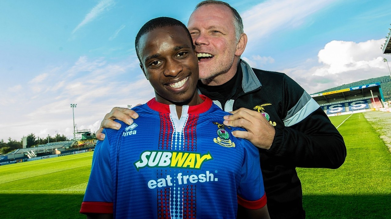 John Hughes has not signed many players but he certainly makes sure his new signings feel at home, here he is welcoming Ibra