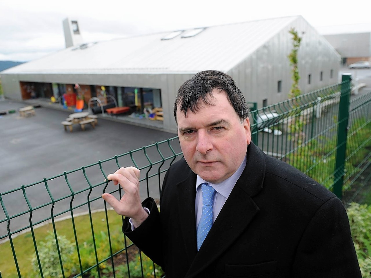 Councillor Ken Gowans at Inshes Primary School