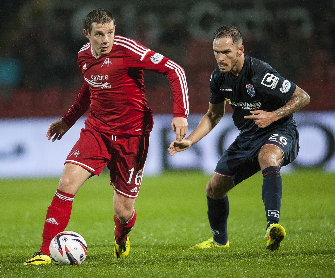 Woods and his Staggies team face the Dons at Pittodrie this afternoon