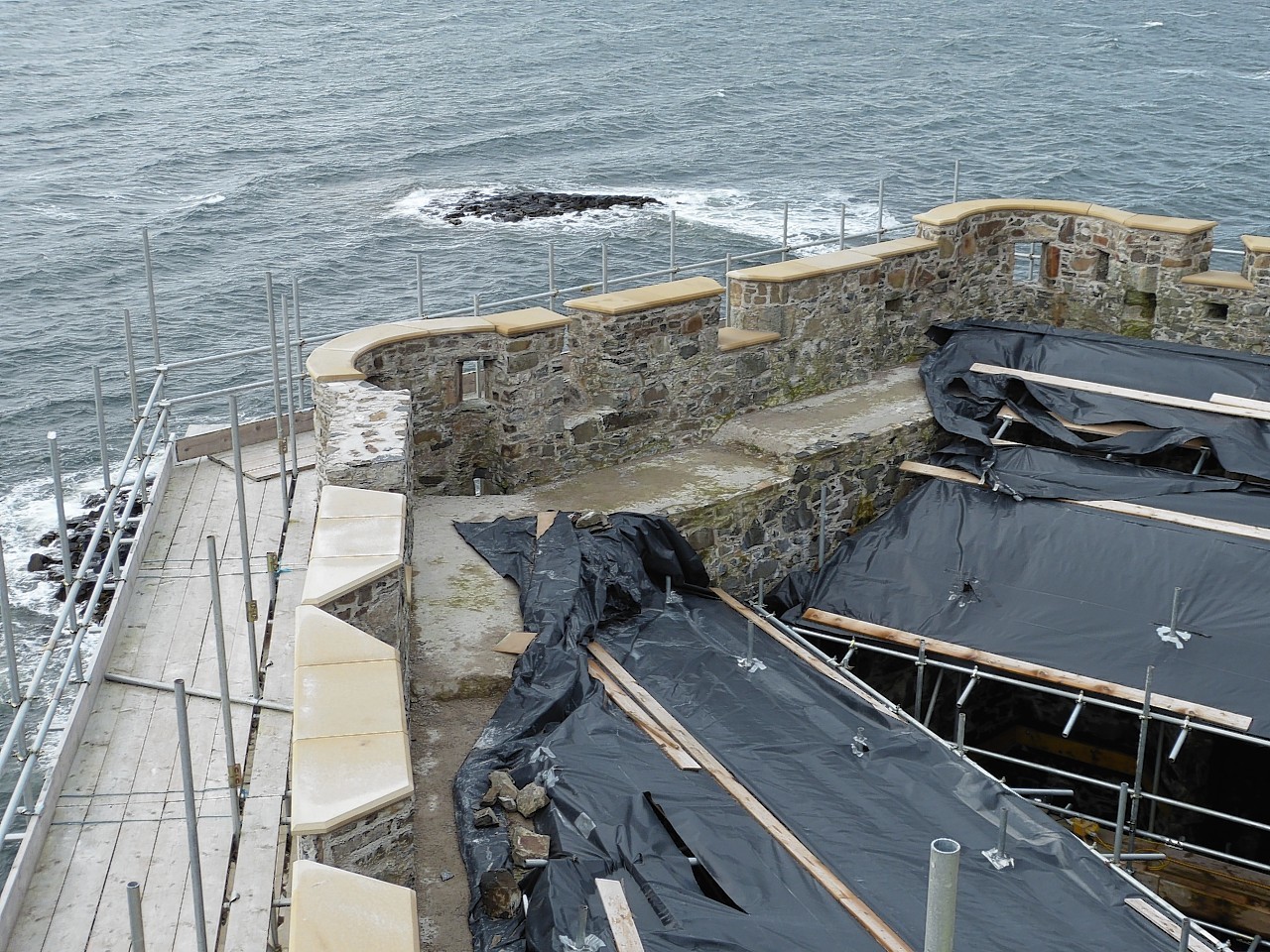 Work being carried out on Mingary Castle