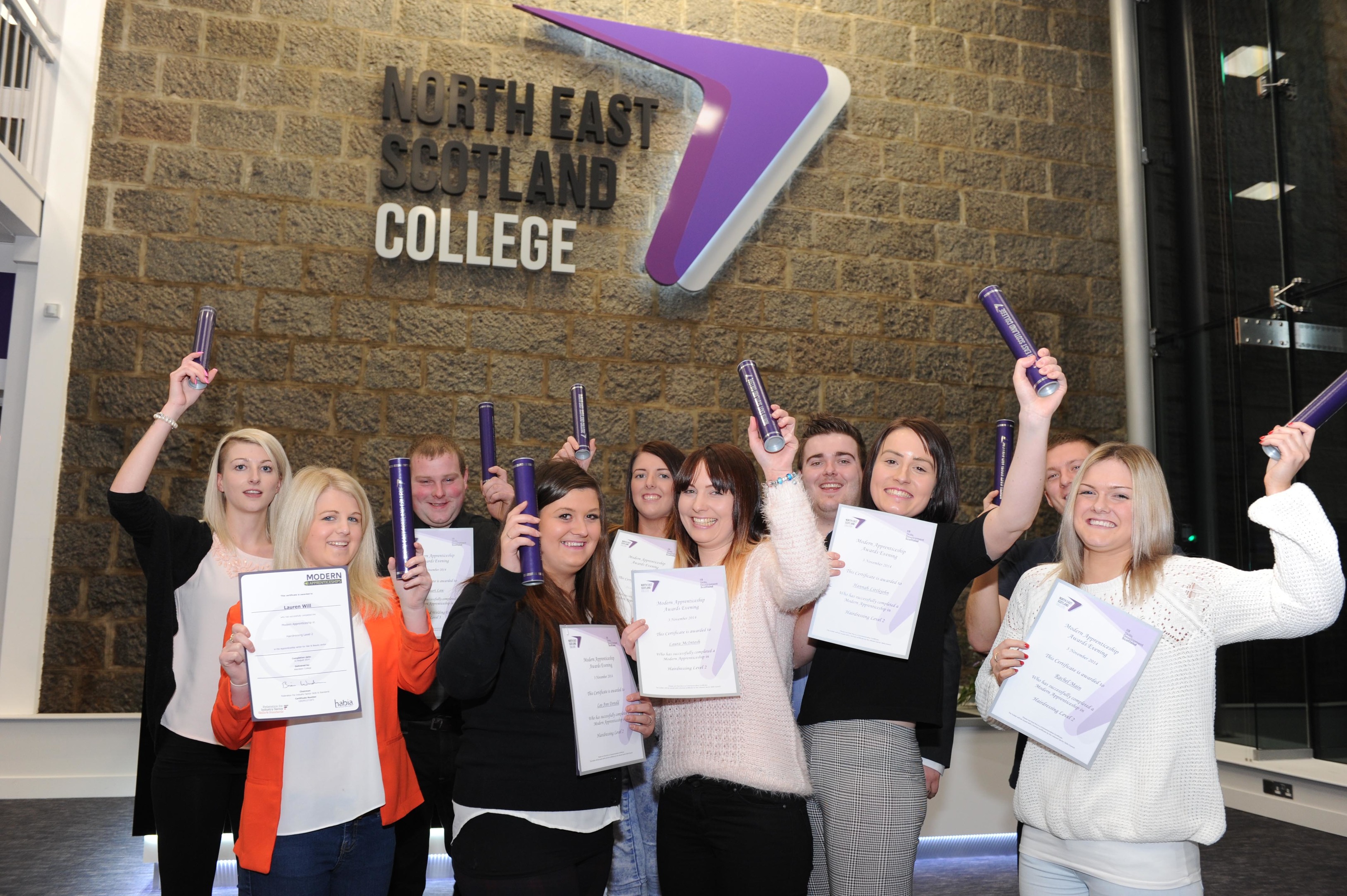 Apprentices at Aberdeen City campus