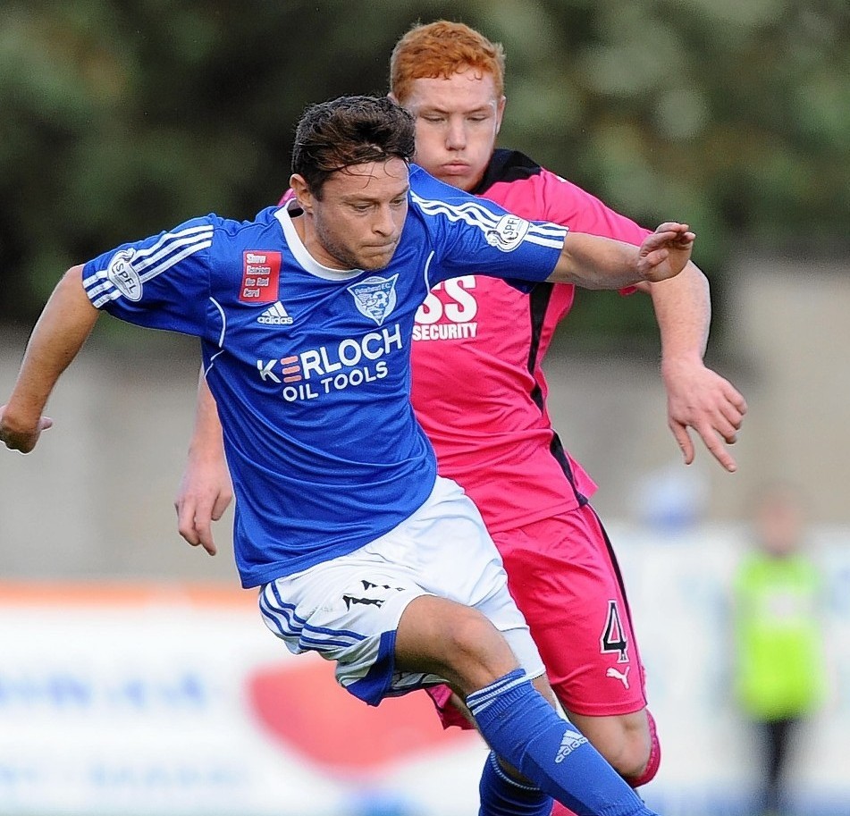 Nicky Riley had been on loan at Peterhead