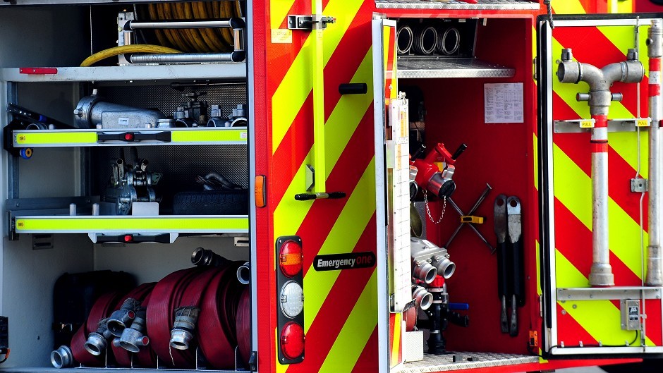 Firefighters have been called to a report of a bus on fire in Wick