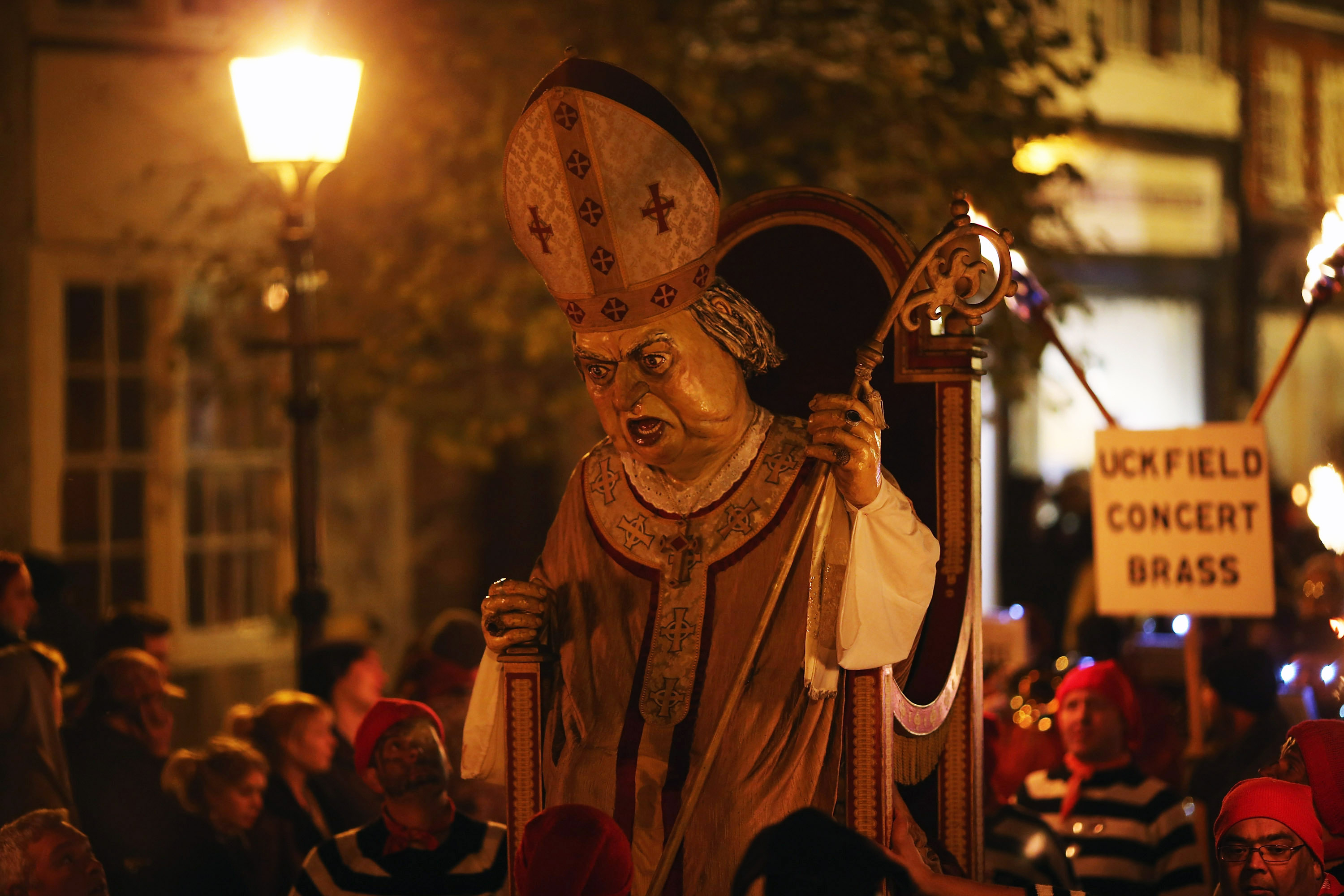 The Pope is an annual Lewes bonfire victim