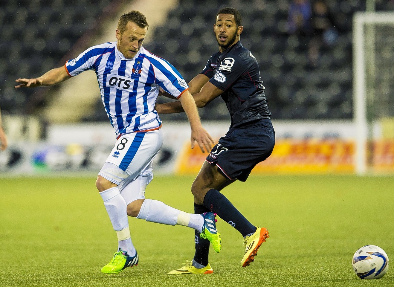 Reckord in action against Kilmarnock