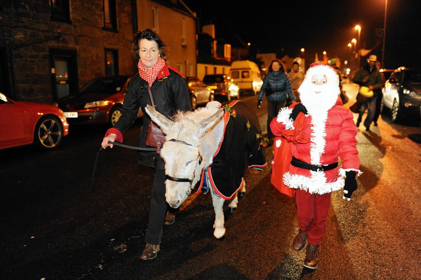 Even Santa paid a visit to Stonehaven.