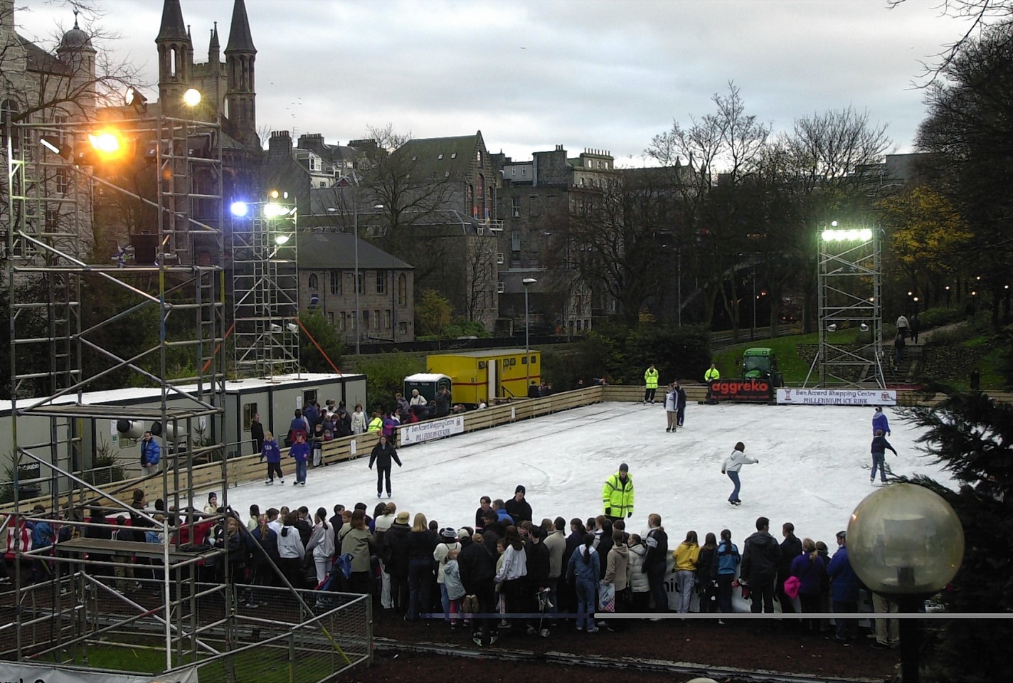 The Union Terrace Gardens ice rink