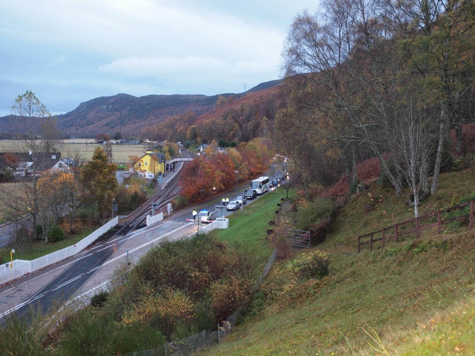 Long tailbacks at Garve after a power cut at the rail crossing