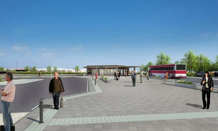 An artist impression for the park-and-ride planned for north of Portlethen