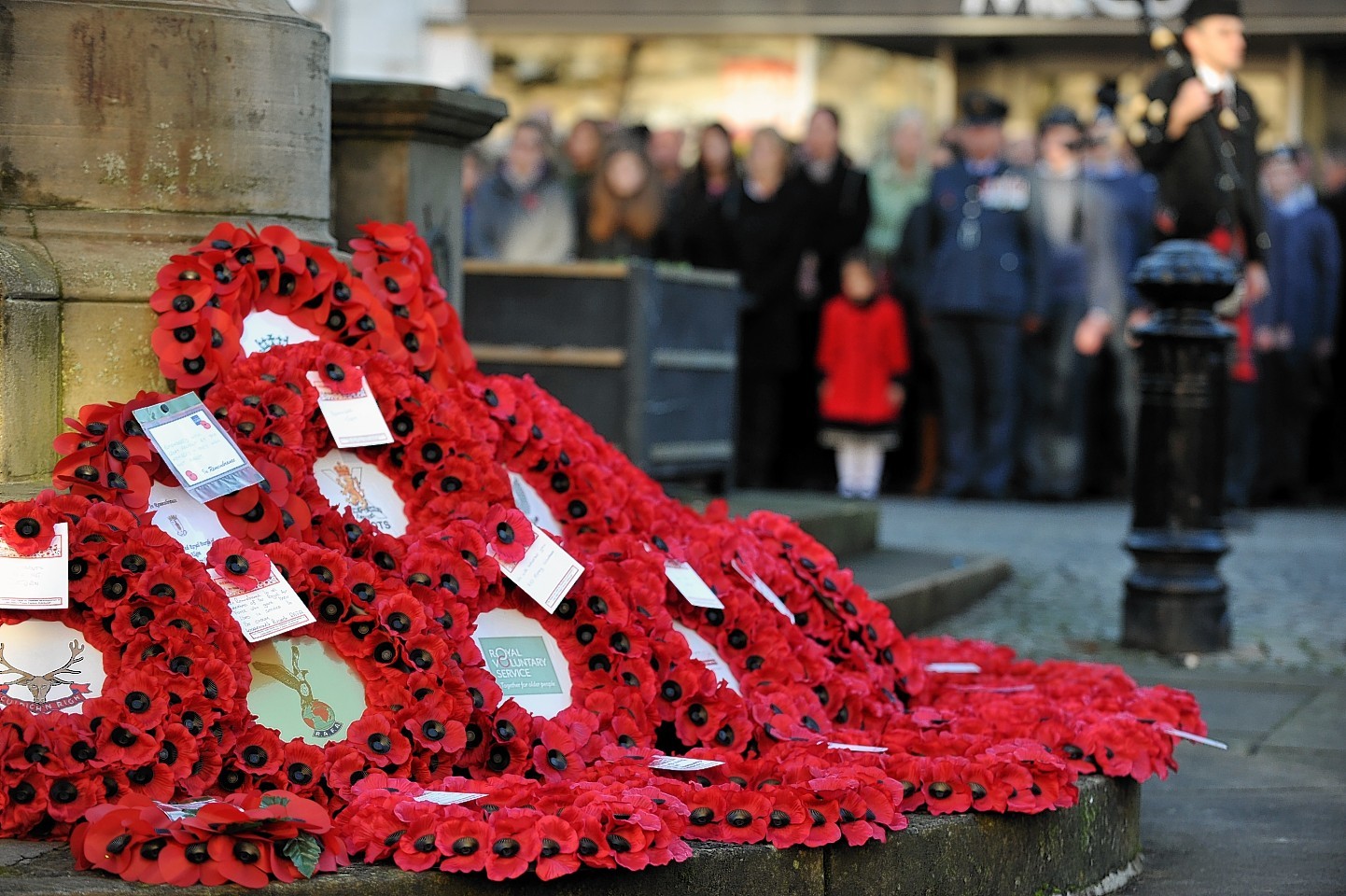 Remembrance day in Elgin