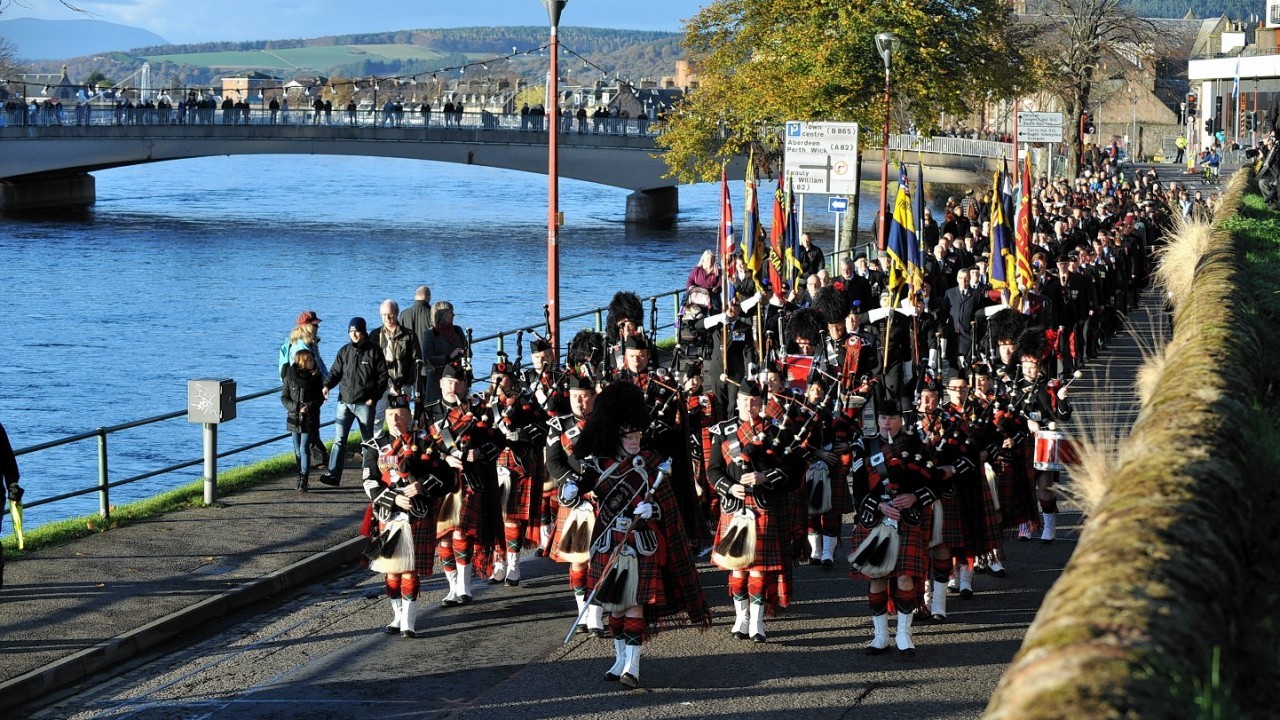 Remembrance Sunday in Inverness