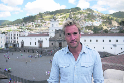 Ben Fogle at Quito city centre in Ecuador