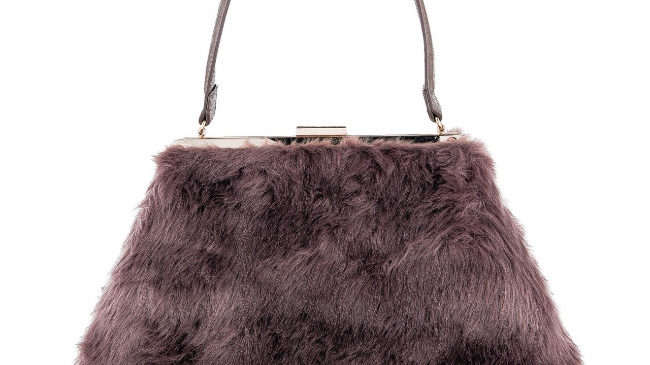Faux Fur Frame Handbag, £22, www.F-F.com