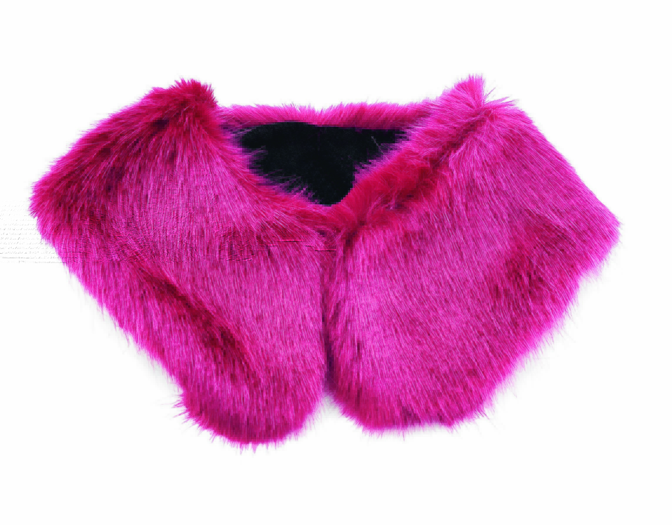 Shocking Pink Faux Fur Collar, Vandashop.com