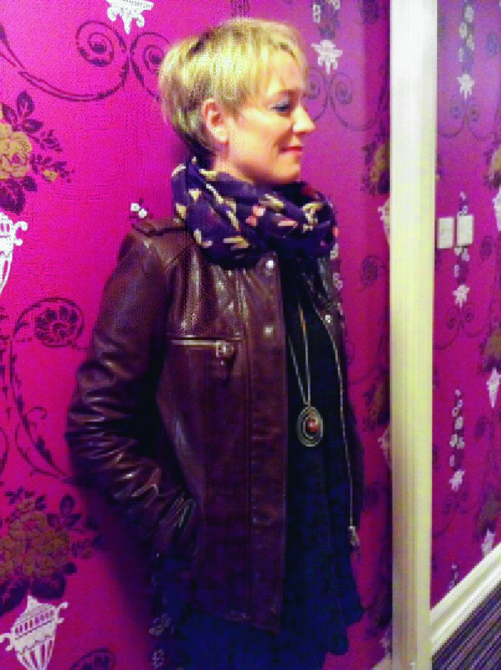 Stunning brown leather jacket available from Fashionista of Oldmeldrum. Tel: 01651 873434
