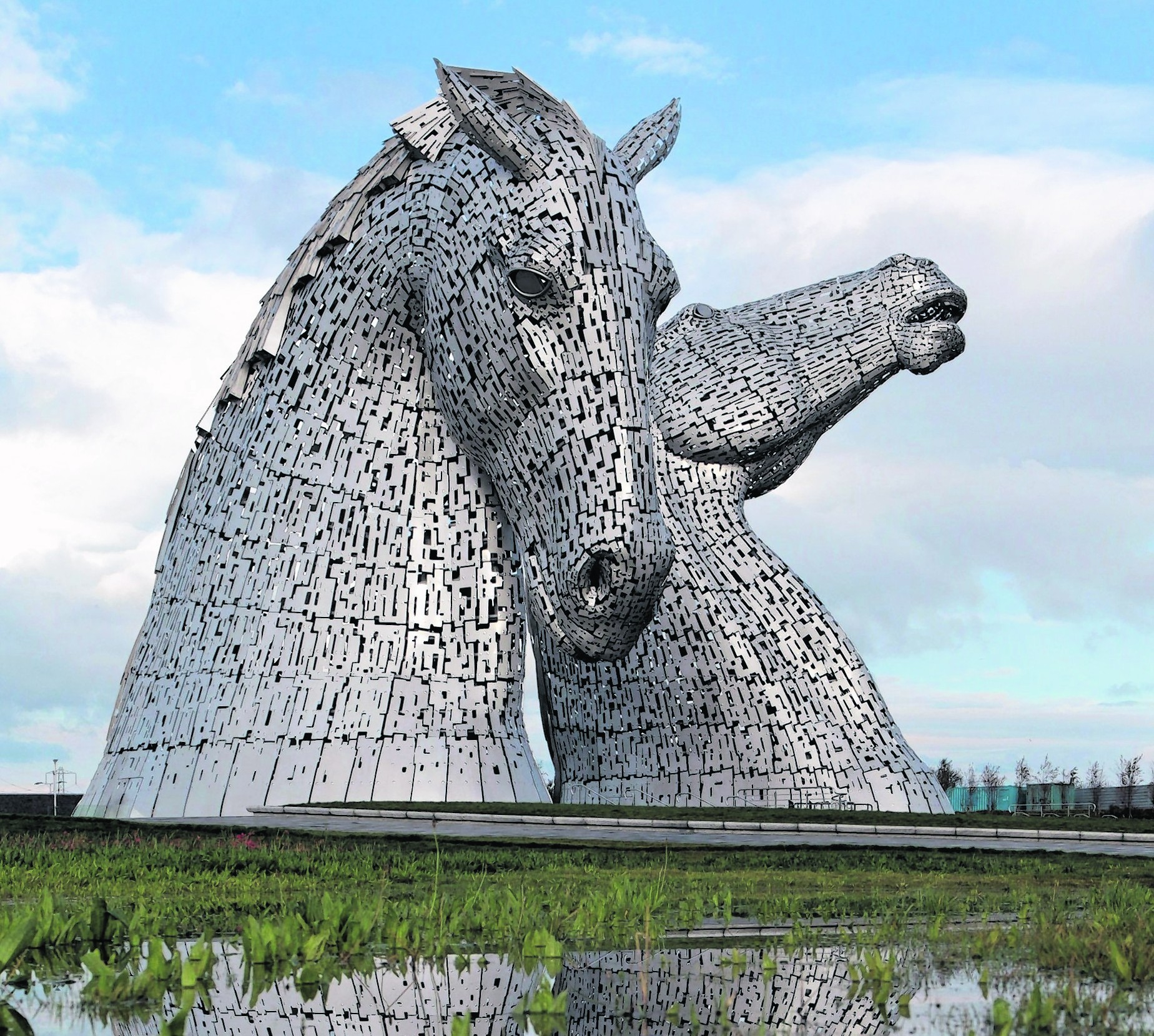 The Kelpies in Helix Park, Falkirk have helped boost visitor numbers to the area