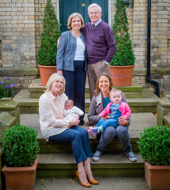 The cast of Last Tango in Halifax: Celia (Anne Reid), Alan (Derek Jacobi), Caroline (Sarah Lancashire) and Gillian (Nicola Walker) 